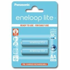 2 Batteries De Téléphone PANASONIC Eneloop Lite AA NI-MH 1,2V 1000mAh