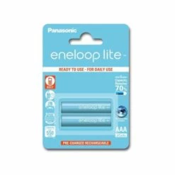 2 Batteries De Téléphone PANASONIC Eneloop Lite AAA NI-MH 1,2V 600mAh