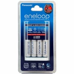 Chargeur De Piles Rechargeables Rapide PANASONIC ENELOOP + 4 Accus Eneloop LR6 AA 2000mAh