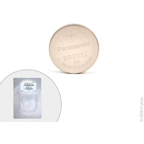Panasonic - Pile Bouton Lithium Blister BR2032/BN PANASONIC 3V 190mAh 3 Panasonic - Pile Bouton Lithium Blister BR2032/BN PANASONIC 3V 190mAh