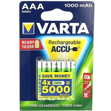 PANASONIC Accu Ni-mh Lr3/aaa 1,2v 1000mah Par 4 3 PANASONIC Accu Ni-mh Lr3/aaa 1,2v 1000mah Par 4