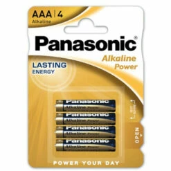 Blister 4 Piles Alcalines 1.5V AAA LR03 PANASONIC