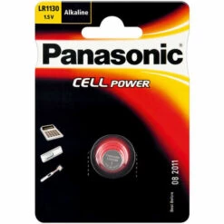 Panasonic Pile Bouton à Usage Unique, LR 1130, Alcaline 1,5 V 65 MAh (LR1130L/1BP)