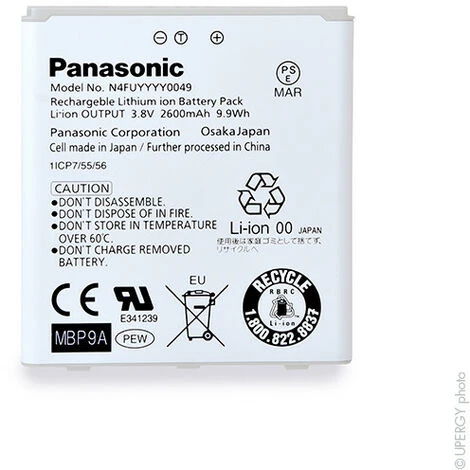 Panasonic - Batterie Téléphone, Smartphone, GSM D'origine Pour Panasonic DMC-CM1 3.8V 26 5 Panasonic - Batterie Téléphone, Smartphone, GSM D'origine Pour Panasonic DMC-CM1 3.8V 26 – Image 3