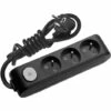 Multiprise X-TENDIA 3x Prise 2P+T (NF), Câble 3m Avec Interrupteur On/off Noire - PANASONIC -Promos PANASONIC Boutique 18370739 1