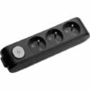 Multiprise X-TENDIA 3x Prise 2P+T (NF), Sans Câble Avec Interrupteur On/off Noire - PANASONIC