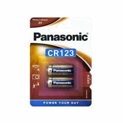 Panasonic CR 123 Batterie Non Rechargeable Au Lithium 3V - Piles (Lithium, 3 V, 1400 MAh, 17 Mm, 17 Mm, 34,5 Mm)
