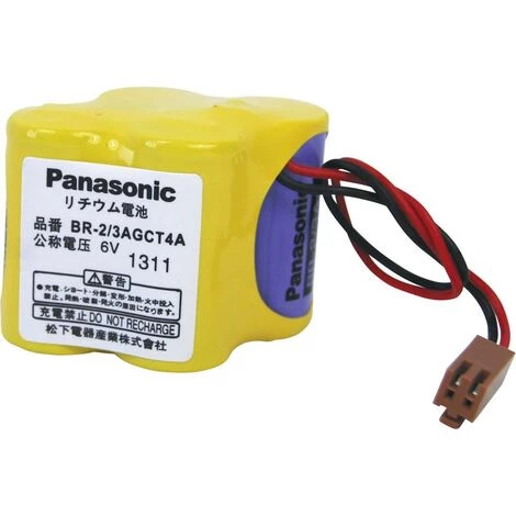 Pile Spéciale Lithium Panasonic BR2/3AGCT4A Fiche Mâle 6 V 2400 MAh 1 Pc(s) 3 Pile Spéciale Lithium Panasonic BR2/3AGCT4A Fiche Mâle 6 V 2400 MAh 1 Pc(s)