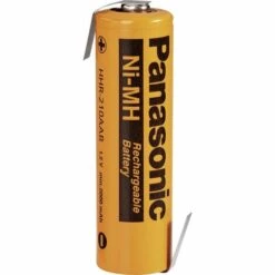 Panasonic AA 2080 LF-Z Pile Rechargeable Spéciale LR6 (AA) Cosses à Souder En Z NiMH 1.2 V 2000 MAh