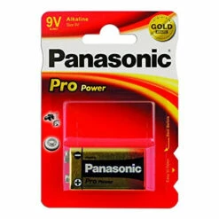Panasonic Pile Alcaline 9 Volt, Pro Power (Gold Award), 12 Pieces (6LF22PPG/1BP X 12)
