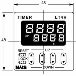 Relais Temporisé LT4H824ACJ Panasonic Multifonction 24 V/DC, 24 V/AC 1 Pc(s) Plage Temporelle: 0.001 S - 999.9 H 1 Inve -Promos PANASONIC Boutique 5126645 3