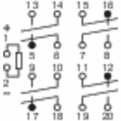Panasonic SF4D18 Relais Pour Circuits Imprimés 18 V/DC 6 A 4 NO (T), 4 NF (R) 1 Pc(s) -Promos PANASONIC Boutique 5127655 3