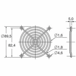 Panasonic ASFN98001 Grille De Ventilation 1 Pc(s) (l X H) 92 Mm X 92 Mm Acier -Promos PANASONIC Boutique 5129165 2