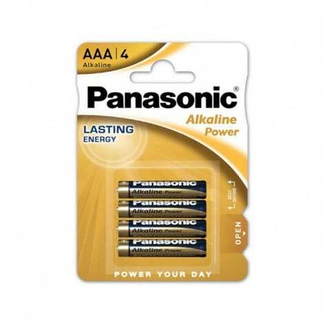 PILE ALCALINE AAA POWER 1.5 VOL (BLISTERS 4 UNITÉS) - PANASONIC 3 PILE ALCALINE AAA POWER 1.5 VOL (BLISTERS 4 UNITÉS) - PANASONIC