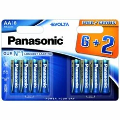 PANASONIC Piles LR06 AA Evolta 6+2 Gratuites
