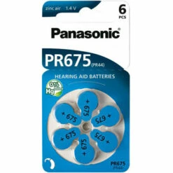 Panasonic PR 675 Hörgeraetezellen Zinc Air - Battery - 605 MAh (PR-675/6LB)