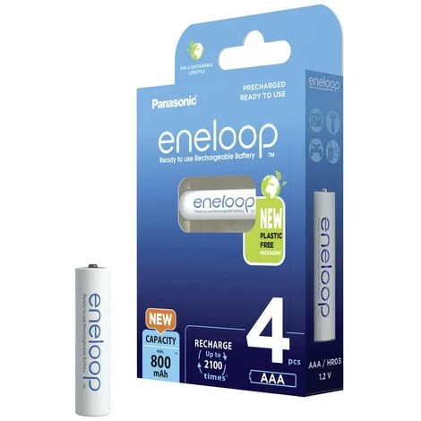 Panasonic Eneloop HR03 Pile Rechargeable LR3 (AAA) NiMH 800 MAh 1.2 V 4 Pc(s) 6 Panasonic Eneloop HR03 Pile Rechargeable LR3 (AAA) NiMH 800 MAh 1.2 V 4 Pc(s) – Image 4