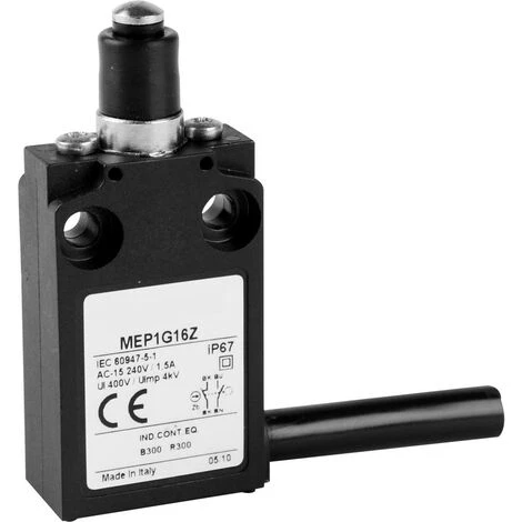 Panasonic MEP1G16Z MEP1G16Z Interrupteur De Fin De Course 24 V 5 A Poussoir IP67 1 Pc(s) - Noir 4 Panasonic MEP1G16Z MEP1G16Z Interrupteur De Fin De Course 24 V 5 A Poussoir IP67 1 Pc(s) - Noir – Image 2