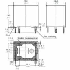 Panasonic JJM2W12 Relais Automobile 12 V/DC 12 A 2 NO (T) -Promos PANASONIC Boutique 6204689 4