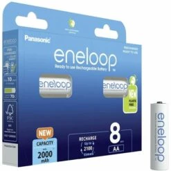 Pile Rechargeable LR6 (AA) NiMH Panasonic Eneloop HR06 2000 MAh 1.2 V 8 Pc(s) -Promos PANASONIC Boutique 65440873 3