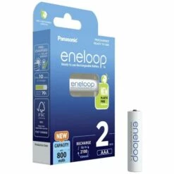Panasonic Eneloop HR03 Pile Rechargeable LR3 (AAA) NiMH 800 MAh 1.2 V 2 Pc(s) -Promos PANASONIC Boutique 65611971 2
