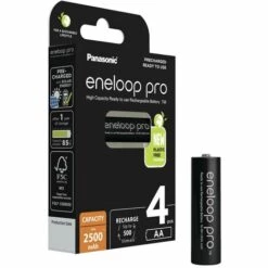 Pile Rechargeable LR6 (AA) NiMH Panasonic Eneloop Pro HR06 2500 MAh 1.2 V 4 Pc(s) -Promos PANASONIC Boutique 65613351 3