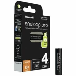 Panasonic Eneloop Pro HR03 Pile Rechargeable LR3 (AAA) NiMH 930 MAh 1.2 V 4 Pc(s) -Promos PANASONIC Boutique 65613355 3