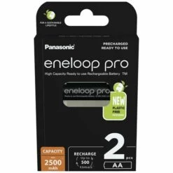 Pile Rechargeable LR6 (AA) NiMH Panasonic Eneloop Pro HR06 2500 MAh 1.2 V 2 Pc(s)