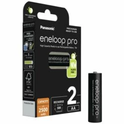 Pile Rechargeable LR6 (AA) NiMH Panasonic Eneloop Pro HR06 2500 MAh 1.2 V 2 Pc(s) -Promos PANASONIC Boutique 65613357 3