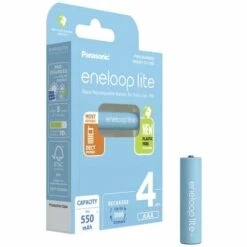 Panasonic Eneloop Lite HR03 Pile Rechargeable LR3 (AAA) NiMH 550 MAh 1.2 V 4 Pc(s) -Promos PANASONIC Boutique 65613358 3