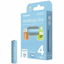 Panasonic Eneloop Lite HR03 Pile Rechargeable LR3 (AAA) NiMH 550 MAh 1.2 V 4 Pc(s) -Promos PANASONIC Boutique 65613358 4
