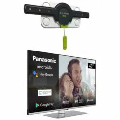 PACK PANASONIC TV LED 43" 108cm Téléviseur 4K UHD + ERARD Support TV Mural Fixe - Gris