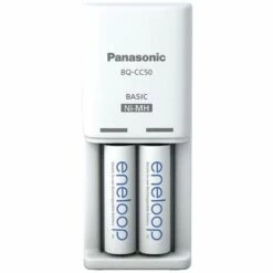 Panasonic Compact BQ-CC50 +2x Eneloop AA Chargeur De Piles Rondes NiMH LR03 (AAA), LR6 (AA)