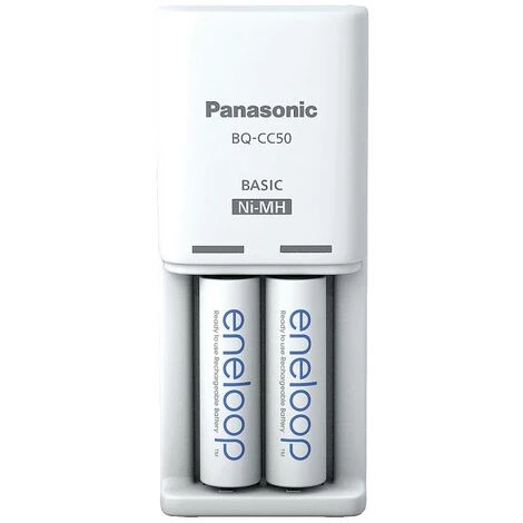Panasonic Compact BQ-CC50 +2x Eneloop AA Chargeur De Piles Rondes NiMH LR03 (AAA), LR6 (AA) 3 Panasonic Compact BQ-CC50 +2x Eneloop AA Chargeur De Piles Rondes NiMH LR03 (AAA), LR6 (AA)