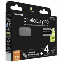 Panasonic Eneloop Pro HR03 +Box Pile Rechargeable LR3 (AAA) NiMH 930 MAh 1.2 V 4 Pc(s) -Promos PANASONIC Boutique 66754994 2