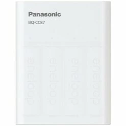 Panasonic BQ-CC87 +4x Eneloop AA Chargeur De Piles Rondes NiMH LR03 (AAA), LR6 (AA)