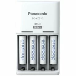 Bloc Chargeur NiMH Avec Accus Panasonic Basic BQ-CC51 + 4x Eneloop AAA