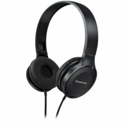 Panasonic Casque Stéréo RP-HF100E-K I HP 30mm Aimant Neodyme Modèle Pliable Coussinets Souples Noir - Version Française (RP-HF100E-K)