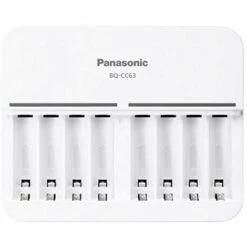 Panasonic BQ-CC63 Chargeur De Piles Rondes NiMH LR03 (AAA), LR6 (AA)