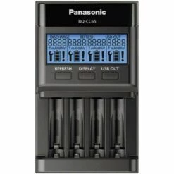 Panasonic BQ-CC65 Chargeur De Piles Rondes NiMH LR03 (AAA), LR6 (AA)