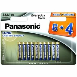 PANASONIC Piles LR03 AAA Everyday Power 6+4 Gratuites