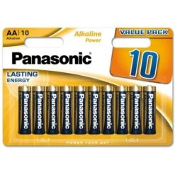 PANASONIC 10 Piles AA LR06 Alkaline Power